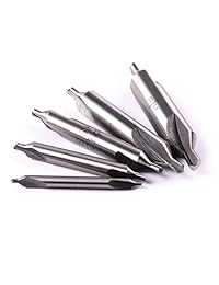atoplee 10pcs Premium HSS 60 ° Centro Drill combinado y avellanador Torno Molino Herramienta Set 1 8 "3 16" 1 4 "5 16" 3 8 "