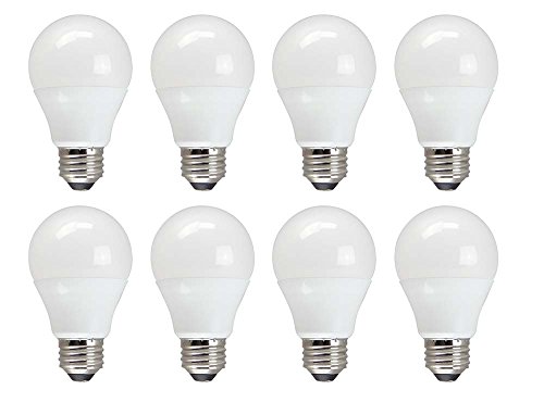TCP 60 Watt Equivalent 8-pack, Value LED A19 Light Bulbs, Non-Dimmable, Daylight, RLVA6050ND8