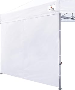 Keymaya Instant Canopy SunWall for 10x10 Feet, 10x20 Feet Straight Leg pop up Canopy, 1 Pack Sidewall Only (White)