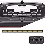 SpeedTech Lights Striker TIR 8 Head LED Traffic Advisor Light Bar for Emergency Vehicles/Strobe Directional Warning Light Windshield Mount - Amber/Amber
