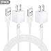 iPhone Charger, MFi Certified Charging Cable, Travel Wall Power Adapter, [2-Pack] USB Data Charge Sync Cable Compatible with iPhone X/8 Plus/7 Plus/6s/6 Plus/6s Plus/5/5s/5c/XS/XR/XS Max/iPad/iPod