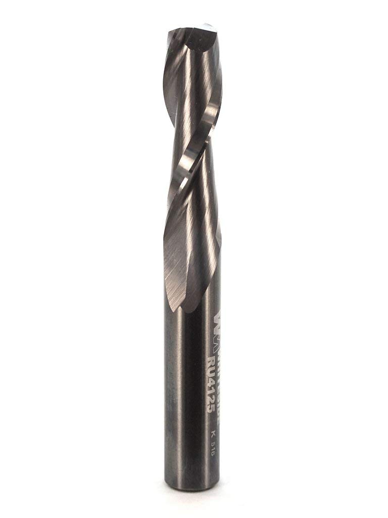 Whiteside Router Bits RU4125 Standard Spiral Bit with Up Cut Solid Carbide 3/8-Inch Cutting Diameter and 1-1/4-Inch Cutting Length