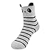 Hippih Girls Kids Animal Cotton Ankle Socks Toddler Crew Socks 5 Pack