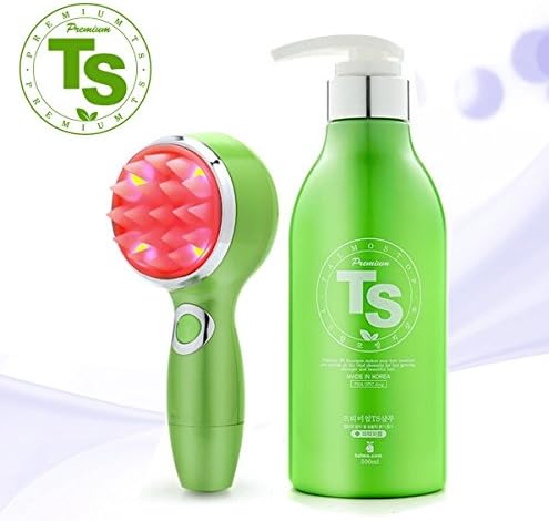 [TS] SHAMPOO + SCALP MASSAGER SET [Premium Hair Loss Prevention Shampoo 500ml (16.9 Fluid Ounce) + New TS Guard Electronic Waterproof Scalp Massager]