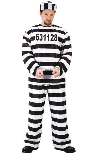 Fun World Men's Adult Jailbird Costume