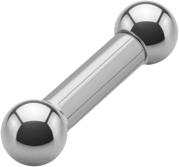 Treuheld Silver Thick Piercing Bar – 48 Length – with 2, 2.5, 3, 4, 5 & Sizes 6.5 mm Rod & Ball Design Barbell Silver Surgical Stainless Steel Barbell Piercing (Stainless Steel)