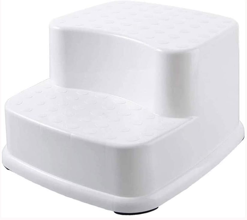 GDBSS Dual Height 2 Step Stool for Kids, Toddler's Stool for Potty Training and Baby Exercise 2-Step Design Non-Slip and Safety