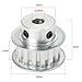 uxcell Aluminum XL 15 Teeth 6.35mm Bore Timing Belt Idler Pulley Flange Synchronous Wheel for 10mm Belt 3D Printer CNC