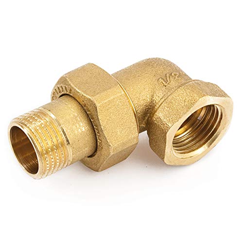 qpool24- Messing Winkelverschraubung 2" IG x AG mit O-Ring konisch- metallisch dichtend benötigt keine Dichtung, Gewindekupplung 3 teilig lösbarer Rohrverbinder Pumpen-Verschraubung – Bild 3