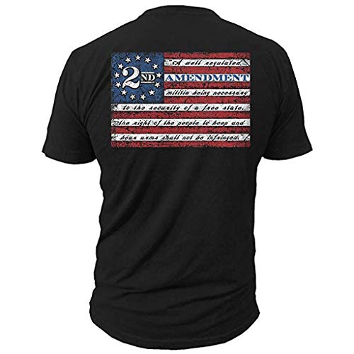 Respctful ♫♫Men Tops Fashion American Flag Printed T-Shirts - Casual Sport Fitness Short Sleeve Tops for July 4 Black