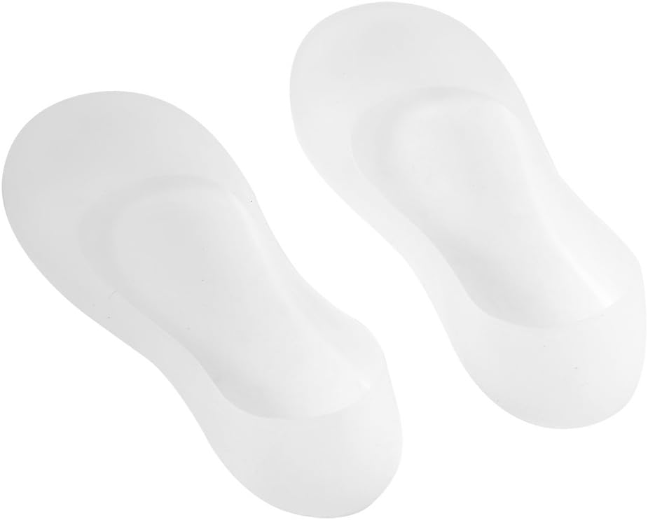 1Pair Full Length Silicone Moisturizing Socks Cracked Foot Care Protector Soft Silicone Gel SPA Deep Moisturising Full Foot Socks for Dry Hard Cracked Skin White(L)