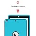 Hocase Compatible with iPad 5th/6th Generation Case, High-Impact Shock Absorbent Dual Layer Silicone+Hard PC Bumper Protective Case - Sky Blue/Black