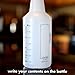 SupplyMaid Commercial-Grade 16 oz Spray Bottles with Dilution Ratios, Ounces & Milliliters, Made in USA, Great for Cleaning, Essential Oils, Hair, Plants, BBQ (4-Pack)