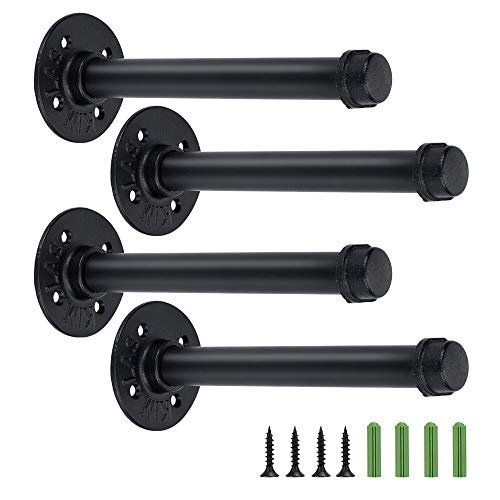 HOME MASTER HARDWARE 9 inch Industrial Pipe Shelf Brackets 10 Pack