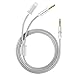 UNOOE iPhone 8 Aux Cord Aux Cable to iPhone 7 iPhone 8 Plus with Two 3.5mm Headphone Audio Jack Cable to Lightning Connector for iPhone, iPad, iPod, Car Home Stereo, Beats Headphone, Speaker, Silver
