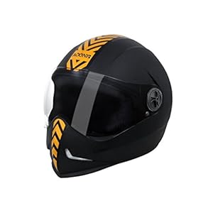 Steelbird SB-50 Adonis Dashing Black Golden with Plain visor,600mm