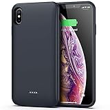 Lonlif Battery Case for iPhone Xs Max, 5000mAh Portable Protective Charging Case Compatible with iPhone Xs Max (6.5 inch) Rechargeable Extended Battery Charger Case (Grey)