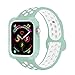 BRG Compatible with Apple Watch Band 38mm 42mm with Case, Shock-Proof Protective Case with Silicone Strap Replacement for iWatch Series 3,Series 2,Series 1