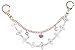 Giftale Love and Flower Theme Bag Charms Keychain for Women Purse Handbag Accessories #L5