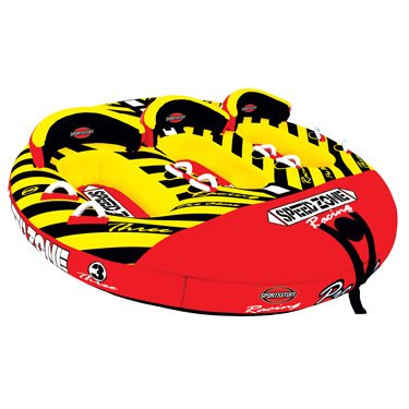 BESTChoiceForYou 3 Person Towable Inflatable Tube Rider Person Water Boating Sports Floating Lounge Watersports Raft