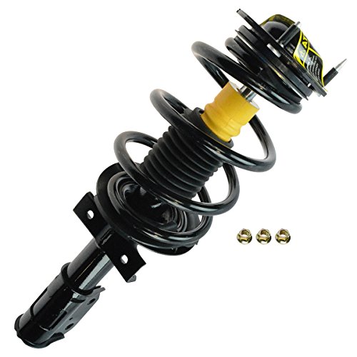 TRQ Front Left Right Complete Strut & Coil Spring Assembly Driver Passenger Side Compatible with 2008-2012 Buick Enclave 2009-2012 Chevrolet Traverse 2007-2012 GMC Acadia 2007-2010 Saturn Outlook