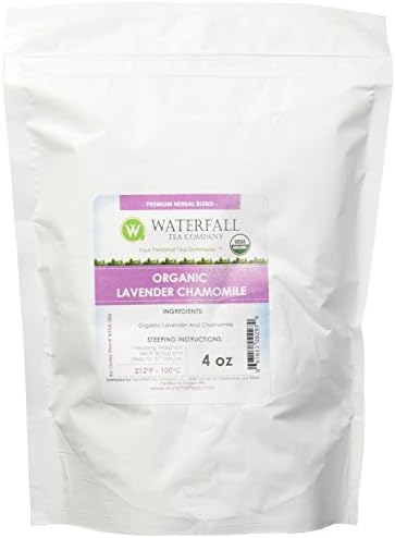 Waterfall Tea Company Organic Lavender Chamomile Herbal Blends, 4 Ounce