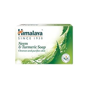 Himalaya Herbals Neem And Turmeric Soap, 125g (Pack Of 6)