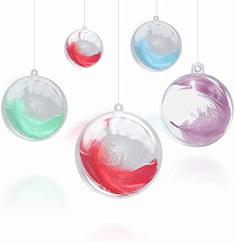 ルボナリエ 透明中空ボール 30個 6cm プラスチックボール 透明 中空 ボール オーナメント 収納用 Diy 球 プラスチック 装飾品 飾り用 飾り付け オーナメントボール カプセル クリア球体 小物収納 クリア