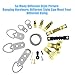 DYWISHKEY Picture Hanging Kit, 815 PCS Heavy Duty Assorted Picture Hangers Hooks Nails and Screws, Picture Hangers Assortment Kit for Wall Mounting