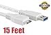 iMBAPrice® White 15 feet Long Superspeed 5Gbps USB 3.0 A to Micro B Charger/Data/Sync Cable for Samsung Galaxy Note 3 N9000 N9002 N9005 Note III