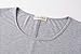 LARACE Women Short Sleeves Flare Tunic Tops for Leggings Flowy Shirt (1X, Light Gray)