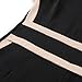Miusol Women's Scoop Neck Optical Illusion Busniess Bodycon Dress, Black, Medium