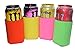 QualityPerfection Can Cooler Sleeves Beer Blank,Coolies Sublimation HTV Insulated,Collapsible Coolers (60, Orange,Pink,Yellow,Lime Green)