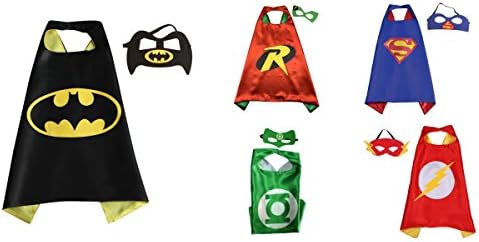 5 Satin Capes and 5 Felt Masks Heroes Costumes In Gift Box from Outlander
