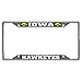 FANMATS 14904 Iowa Hawkeyes Chrome Metal License Plate Frame, Team Colors, 6.25in x 12.25in