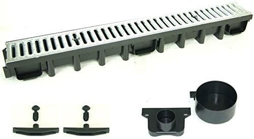 Drainage Channel A15Set Bar Cooking Galvanised Steel 4m with Accessories