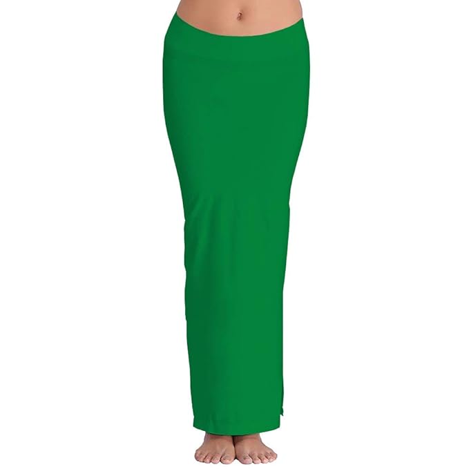 Women Green Color Microfiber Fabric Saree Shapewear XXL Size