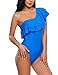 Avidlove Women's Ruffle Off Shoulder One-Piece Swimsuit One Shoulder Strap Swimwear Monokini