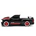 Chevy Silverado Electric RC Truck -  1/18 Scale Model Truck - Black and Red with Racing Stripes