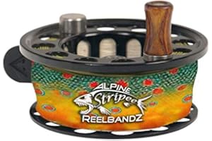 Alpine Innovations Stripee ReelBandz 3 Pack | Prevent Line Tangles | Regular Fits 7/8″ Wide & 2.25″ Dia – 3.50 Dia. | Large Fits 1.25″ Wide & 3.0″Dia – 4.25″ Dia.