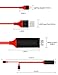 Lightning to HDMI, MrLi USB to HDMI Lightning Adapter Apple to HDMI Adapter 1080P AV Adapter HDTV Cable Upgraded 6.6ft for iPhone 7/6/5 Series, iPad Air/mini/Pro, Pod touch RED