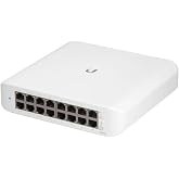 Ubiquiti - UniFi Switch (USW-Lite-16-PoE, 16 Gigabit Ethernet Ports, 8 PoE+ Ports, Wall Mounted)