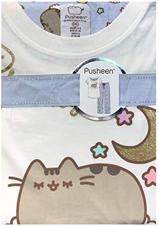 Pusheen Ladies Girls Womens Top and Bottoms Pajamas Pyjamas PJ Set UK XS-XL