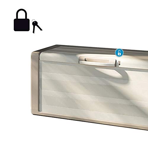 PQXOER Garten und Geräteschrank Outdoor Indoor Storage Box Villa Garten-Hof Balkon wasserdichte Sonnenschutz große… – Bild 3