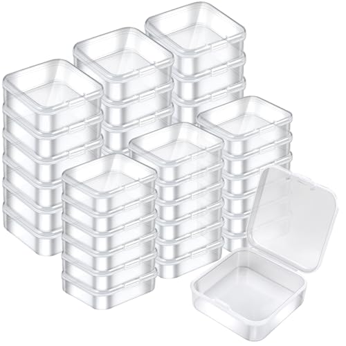 Photo 1 of Mathtoxyz 36PCS Organizer Box, Small Organizers and Storage Containers Rectangle Holder Plastic Cases for Clay Beads Bracelet Making DIY Jewelry Craft Nail