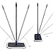 MASTERTOP Microfiber Mop, Extra Large Dust Mop with 5 Pads for Wet & Dry Use, 16'' Mops for Hardwood Laminate, Tile, Vinyl Floors,5 Microfiber Refills, 1 Cleaning Scraper