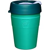 KeepCup Thermal - Vacuum Insulated Stainless Steel, Reusable Coffee Cup with Splashproof Sipper Lid, Medium 12oz/340ml - Eventide