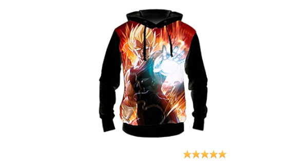 vegeta armor moletom com capuz