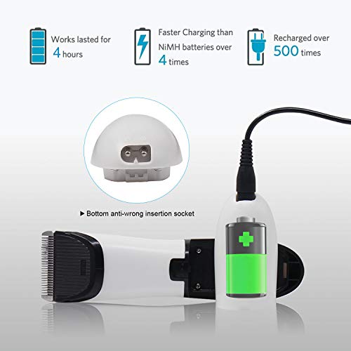 Professional Dog Grooming Clippers - Rechargeable Dog Grooming Kit and Dog Hair Clippers Cordless Suitable Dog & Cat and Other House Animals, Dog Hair Trimmer - Thumbnail 3