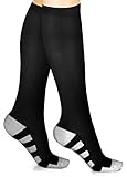 NEW Graduated Compression Socks For Men & Women, Antibacterial, Quick Dry Breathable Fabric, High Compression Stockings For Runners, Crossfit, Nurses, Travellers, Restless Legs, Post Workout Recovery